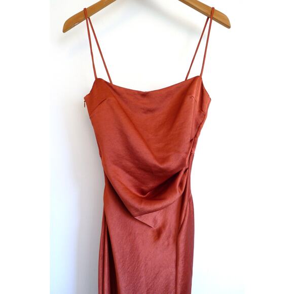 BEC + BRIDGE Nadia Maxi Slip Slit Dress Auburn Rust Anthropologie 2 NWT $330 - Picture 7 of 15